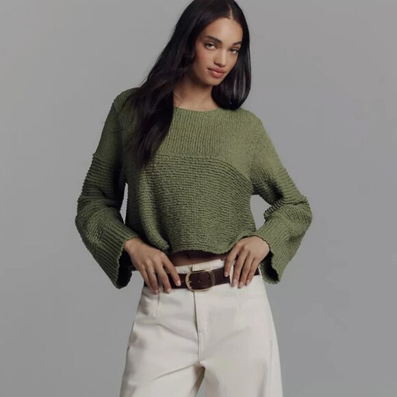 Anthropologie Sweaters - Antrhopologie X Pilcro Textured Boat-Neck Sweater NWT